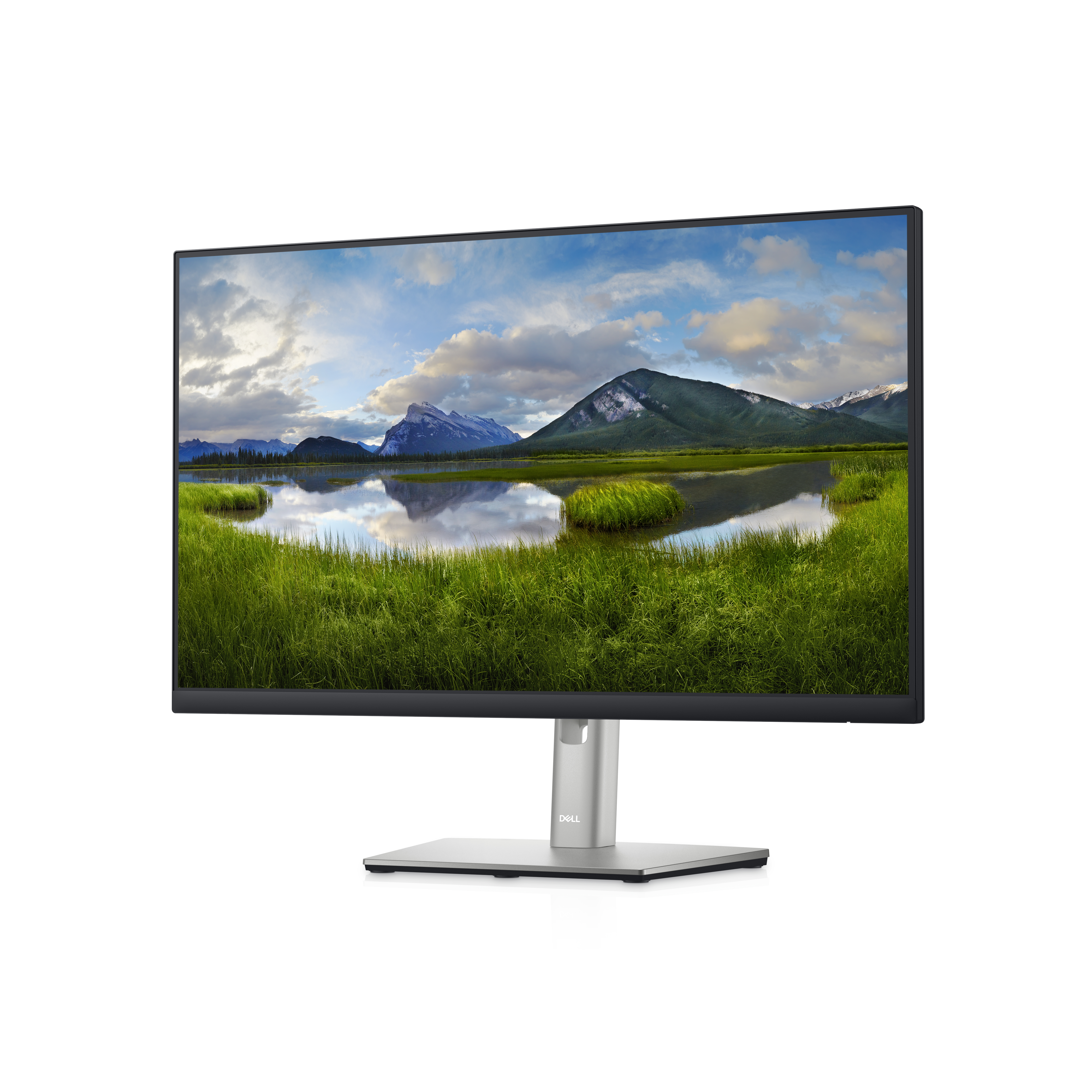 Monitor 23,8", DELL-P2422HE, höhenverstellbar, schwarz/silbern